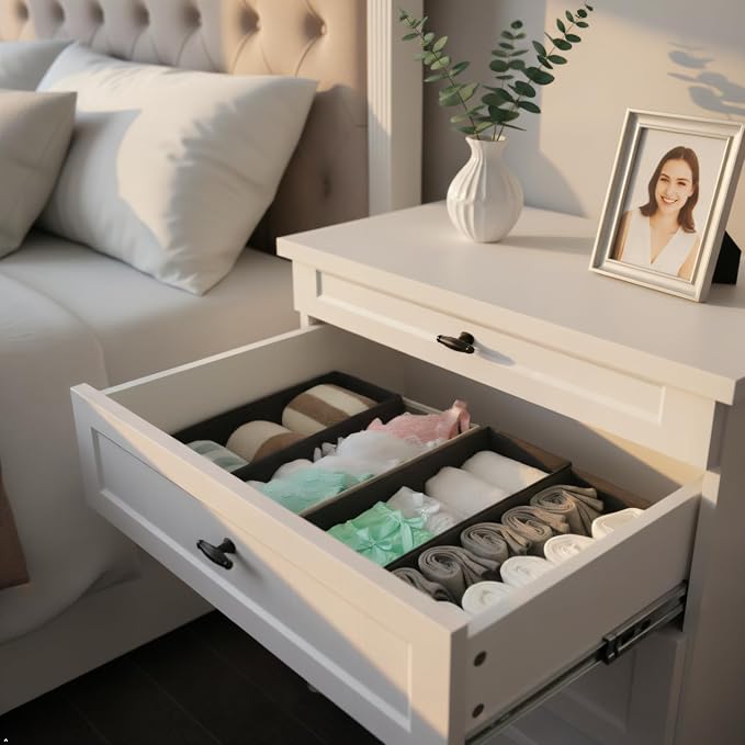 Bructhun Sock Drawer Organizer 6 Pack - Image 8