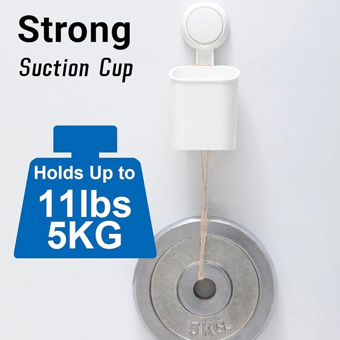 Powerful Suction Cup Toothbrush Holder, Drill-Free Wall Shower Holder - Image 6