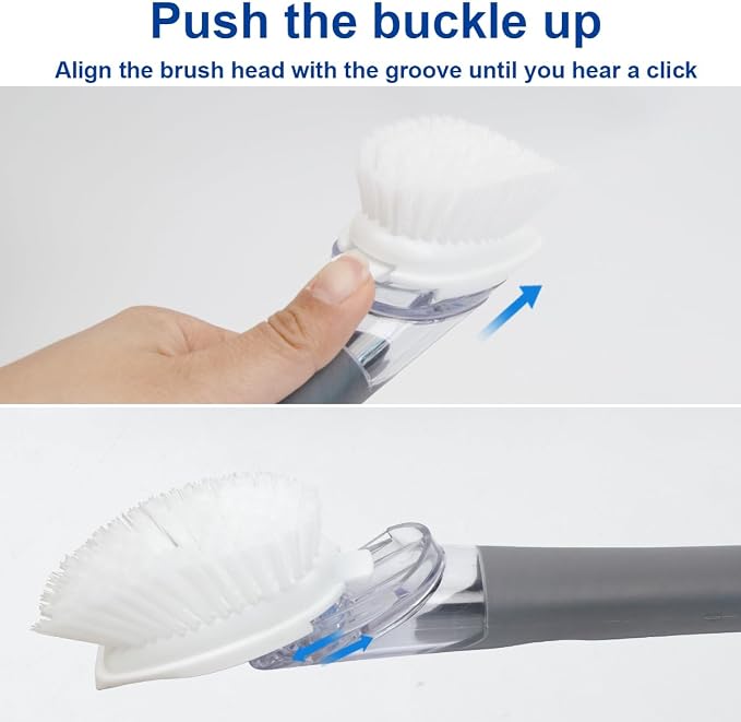 CELOX Soap Dispensing Dish Scrub Brush, Dish Wand - Image 6