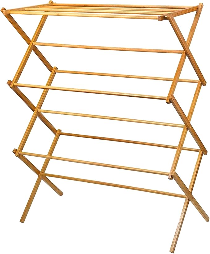 HOME IT Wooden Clothes Drying Rack - Image 6