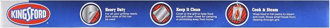 Kingsford Heavy Duty Aluminum Foil Roll, 27.5 Sq Ft, tears cleanly from the box - Image 10
