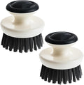 Dish Scrub Brush, Ergonomic Grip Palm Brush, Kitchen Scrub Brushes by MUUBOOX