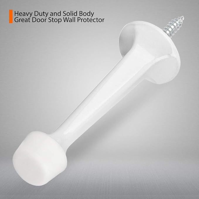 6 Pack Solid Rigid Door Stops - Image 2