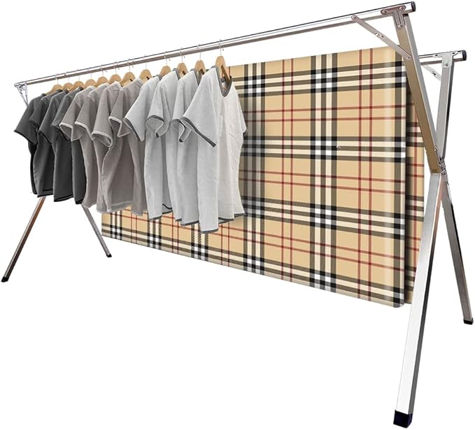 2026 Premium Stainless Steel Clothes Drying Racks, Foldable and Adjustable by MRCTVG%EF%BC%9AWelcomemyfriends