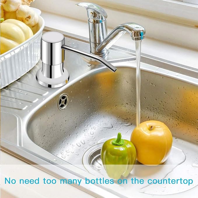 OHiHi Dish Soap Dispenser for Kitchen Sink, Countertop Sink Soap Dispenser - Image 5