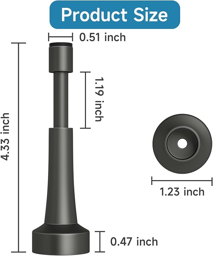 4PCS Spring Door Stoppers for Wall - Image 4