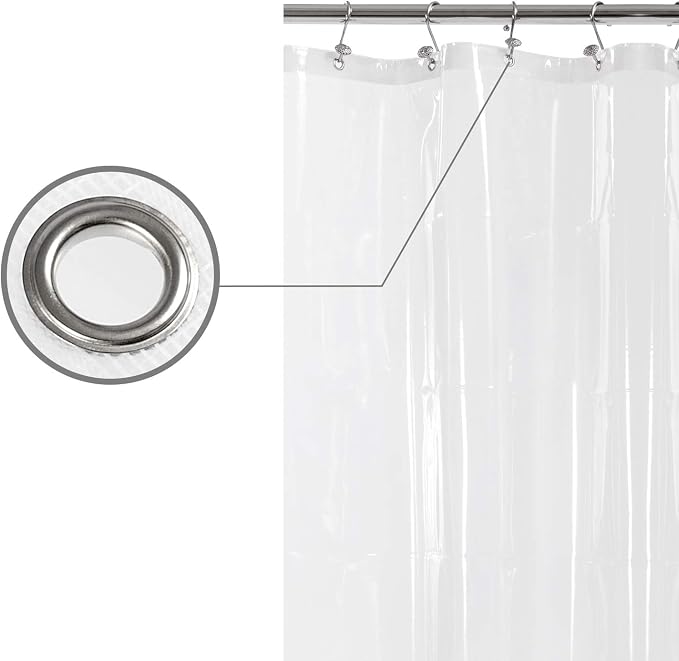 Barossa Design XLong Shower Curtain Liner 96 Inch Height - Image 5