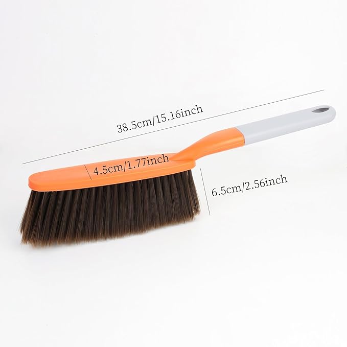 15" Soft Brist. Hand Broom Brush 3 PackBed Sofa Counter Hair Clear | Soft - Image 3