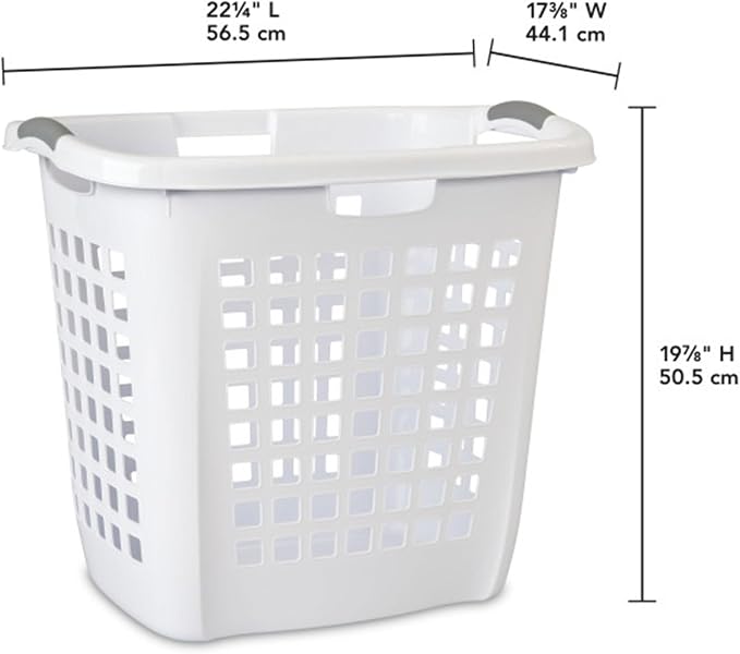 Sterilite Ultra Easy Carry Laundry Hamper, Comfort Handles to Easily Carry - Image 2