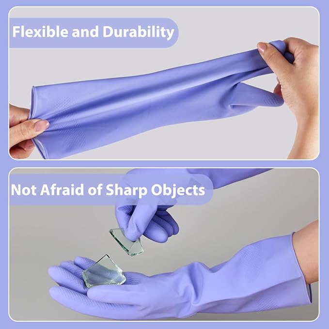 Rubber Kitchen Dishwashing Gloves - Image 4