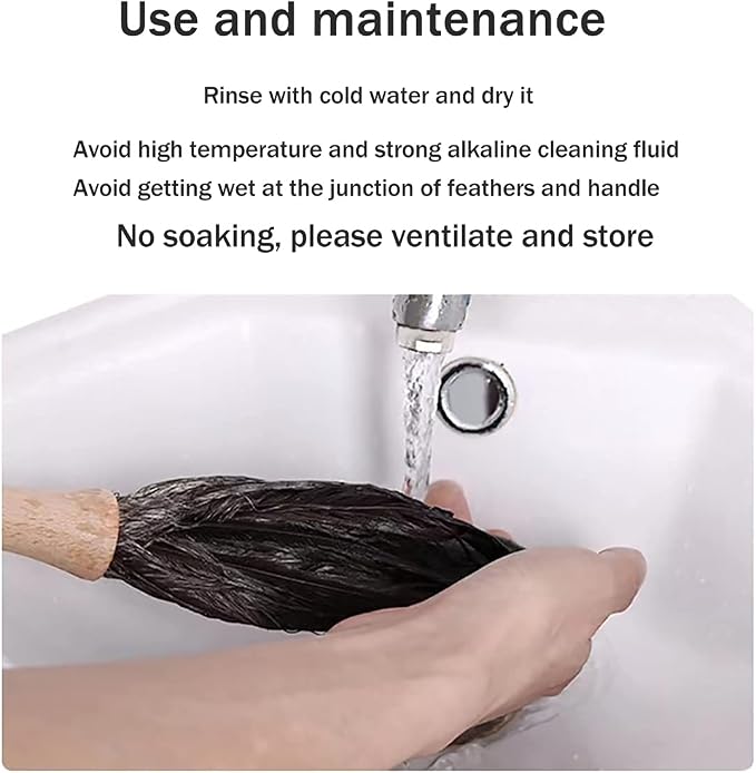 DDZMZ Ostrich Feather Duster for Cleaning - Image 8