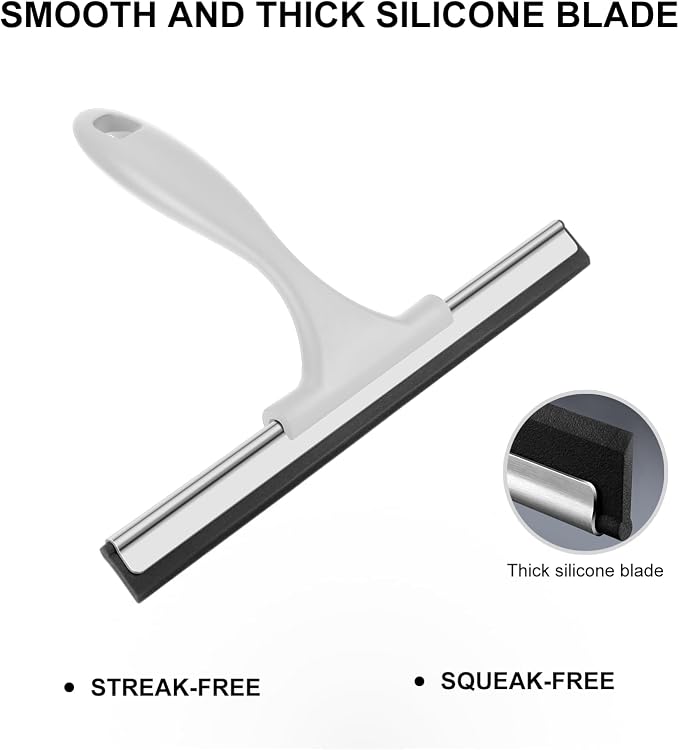SetSail Squeegee for Shower Glass Door, 10 Inches, All-Purpose Window Squeegee - Image 4
