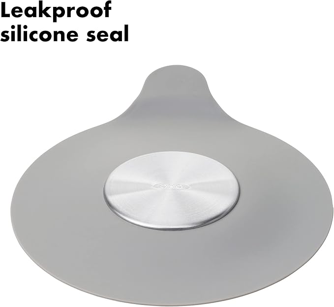 OXO Good Grips Silicone and Stainless Steel Tub Stopper, Fits Standard Drains - Image 4