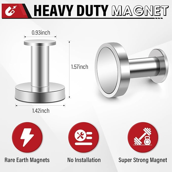 Buelkmag Magnetic Hooks for Cruise Cabins 150lb Extra Strong Magnets - Image 2