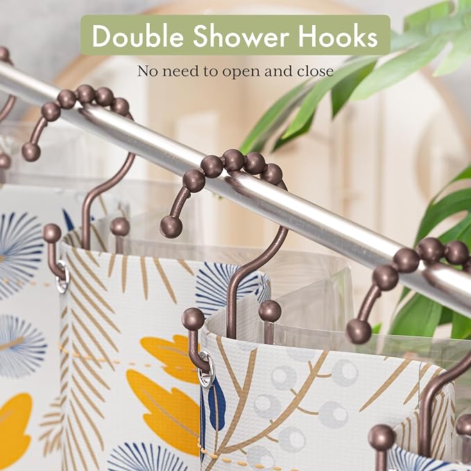 Shower Curtain Rings, Stainless Steel Shower Curtain Hooks Rings - Image 4