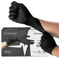 Disposable Black Nitrile Gloves X Large 200 Count by FifthPulse