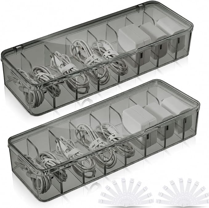 Tatuo 4-Pack Cord Organizer Box by Tatuo