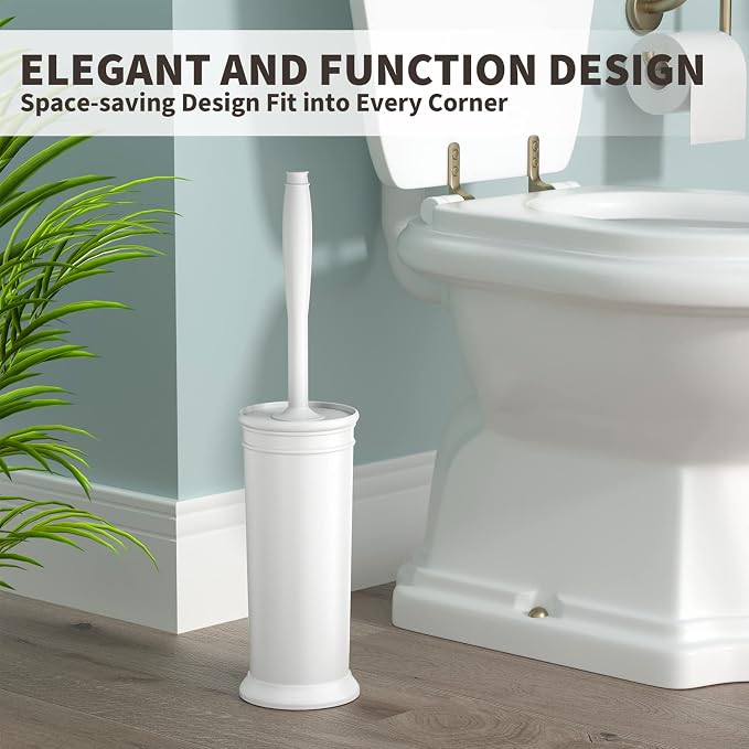Toilet Brush and Holder 2 Pack, Toilet Bowl Brush - Image 6