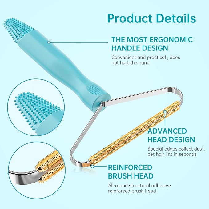 Pet Hair Remover, Dog Cat Carpet Rake, Lint Remover Shaver - Image 3