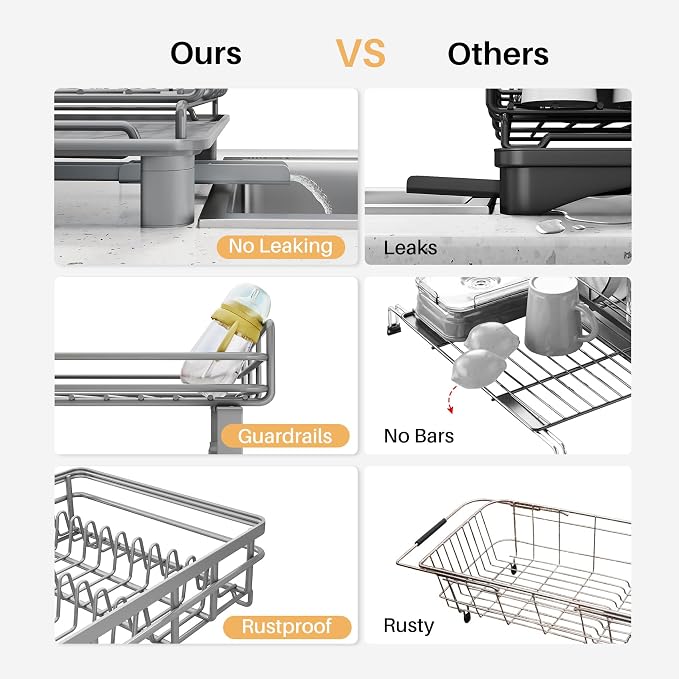 SNTD Expandable Dish Drying Rack - Image 4