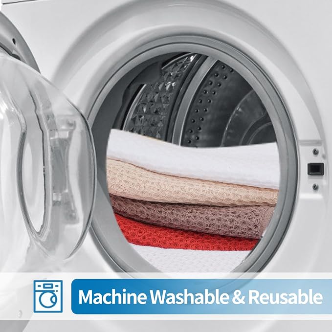 Cotton Dish Towels 6 Pack, 12x12 Inch – Super Absorbent, Quick-Dry & Reusable - Image 7