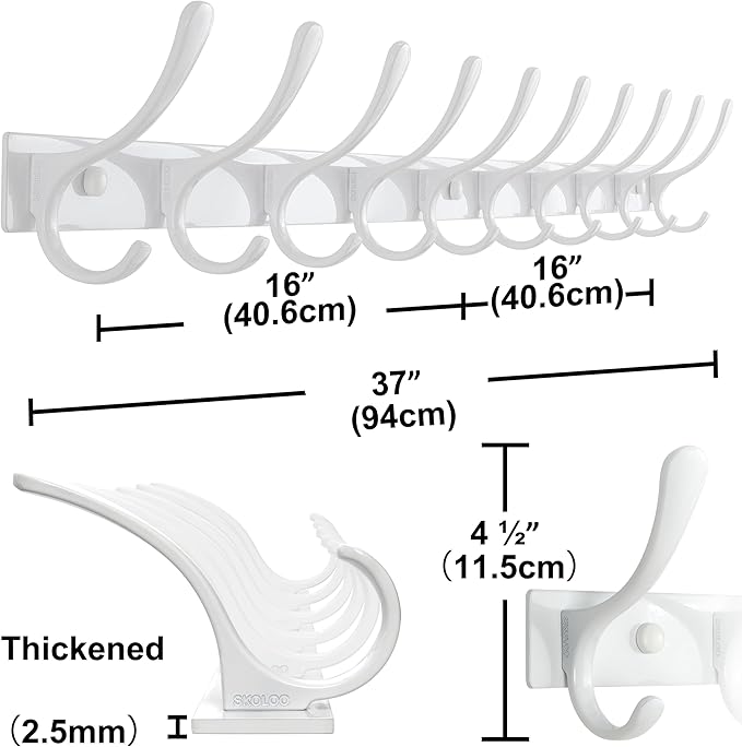 SKOLOO Wall Mounted Coat Rack - Image 6