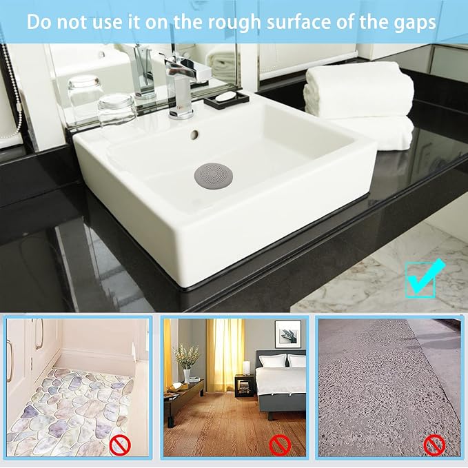 Drain Hair Catcher Durable Silicone Hair Stopper Shower Drain Covers Easy to - Image 5
