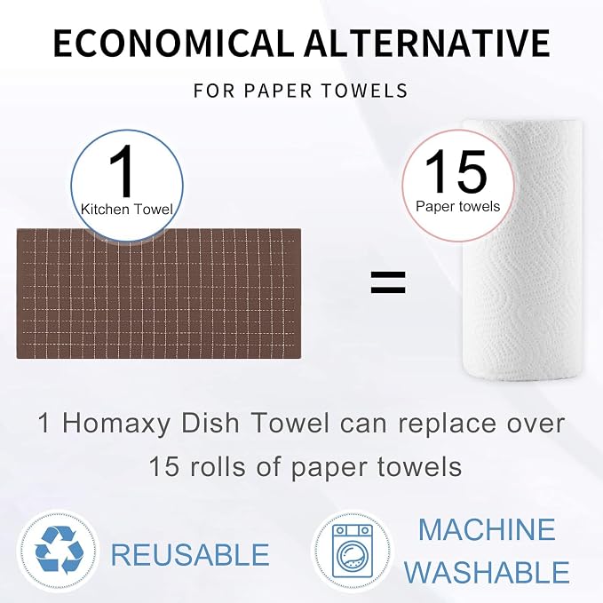Homaxy Kitchen Towels and Dishcloths Set - Image 7