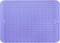 MicoYang Silicone Dish Drying Mat — Quick-Dry Ridges Counter & Sink Pad by MicoYang