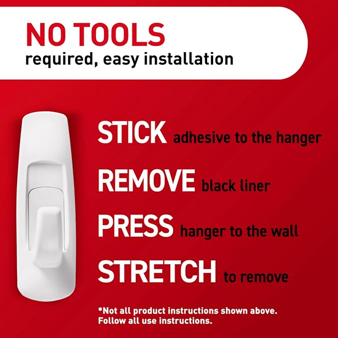 Command Large Utility Hooks, Organize Damage-Free | Damage-Free Hanging Wall - Image 6