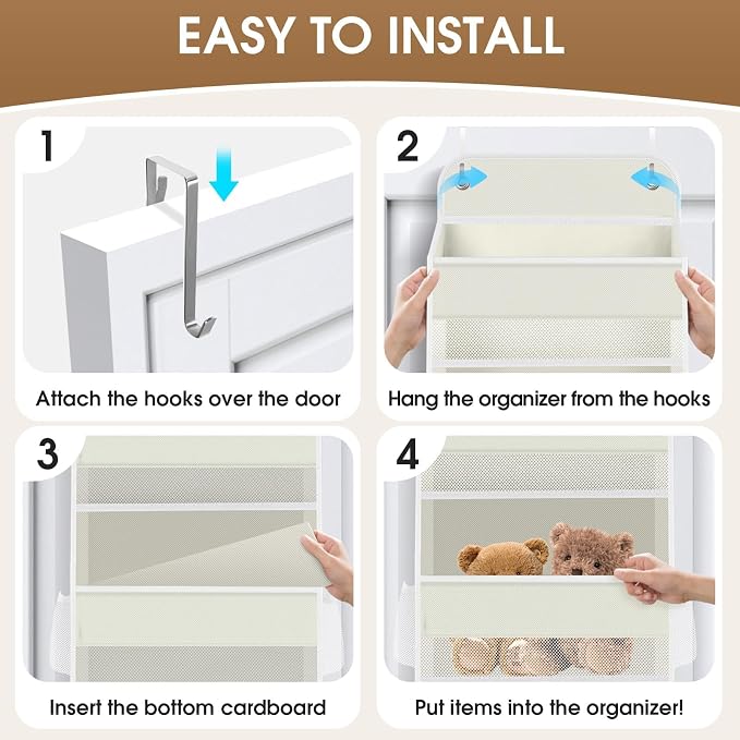 1Pack Over The Door Organizer Large Capacity Hanging Storage Room Organizer - Image 3