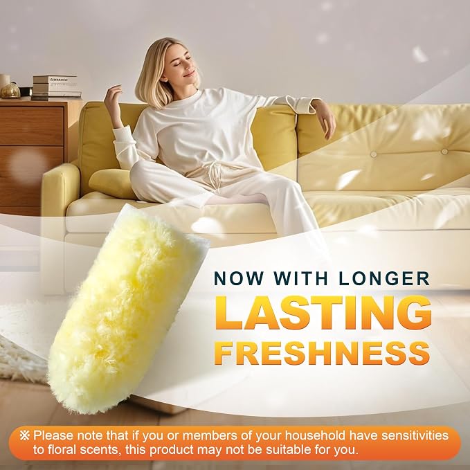 JOYMOOP Scented Telescopic Duster kit, 3FT Extendable Handle + 48 Yellow Refills - Image 13