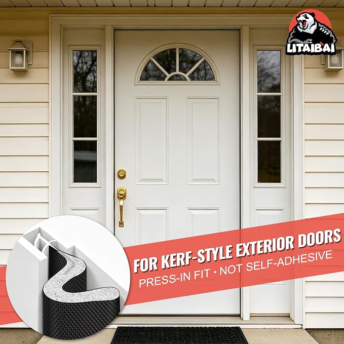 Litaibai 60 ft Kerf Weather Stripping Door Seal - Image 6