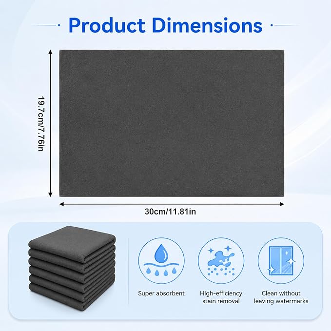 Yicengy 6-Pack Genie Magic Cleaning Cloth, Microfiber Cleaning Cloths 16x12 Inch - Image 2