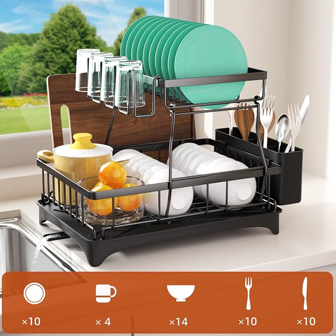 2-Tier Dish Drying Rack - Image 2