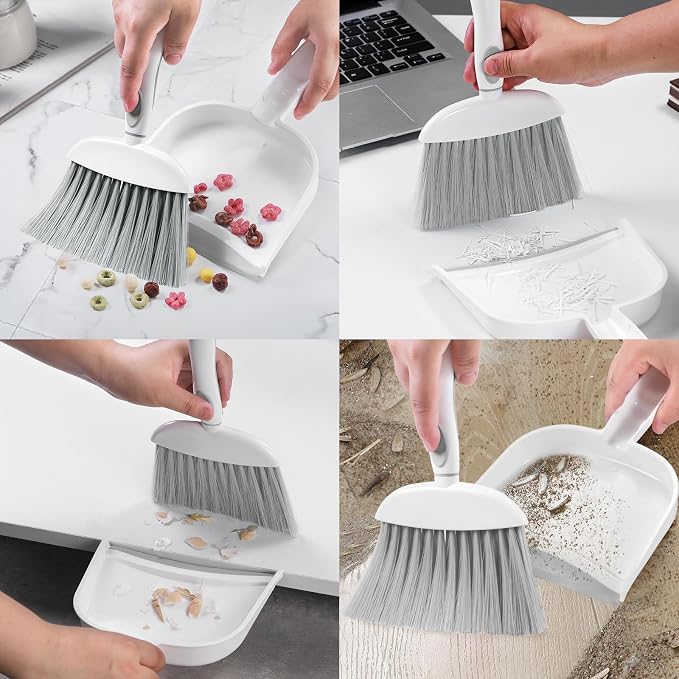 NACENA Small Dust Pan and Brush Set, 2 Pack - Image 5