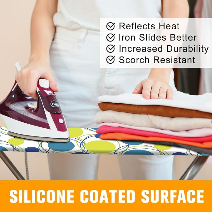 Ironing Board Cover and Pad, Standard Size 12" x 42" Iron Board Replacement - Image 5