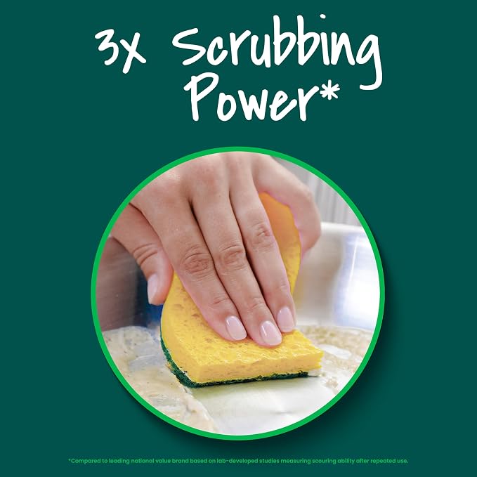 Scotch-Brite Heavy Duty Scrub Sponge, 24 Pack | Kitchen Sponges - Image 6