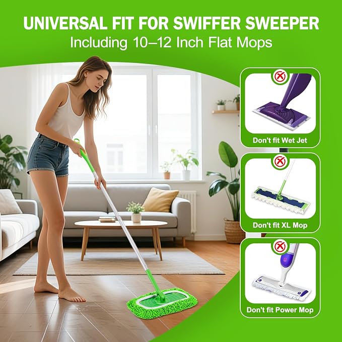 6 Pack Reusable Mop Pads Compatible - Image 2