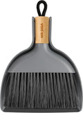 MR.SIGA Mini Dustpan and Brush Set, Bamboo Handle, 1 Set by MRSIGA