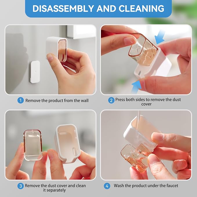 MOPMS Single Slot Toothbrush Holders Wall Mounted - Image 7