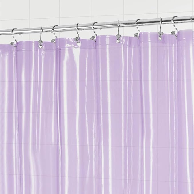 Barossa Design Clear Lavender Stall Shower Curtain Liner - Image 4