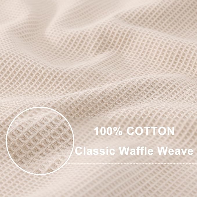 Homaxy 100% Cotton Waffle Weave Dish Cloths, 12 Pack - Image 2