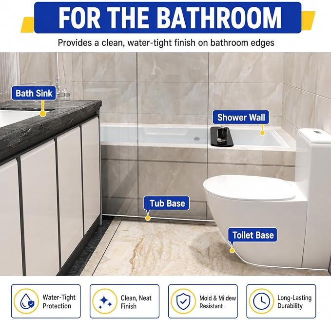 Black Kitchen Sink Splash Guard and Bathtub Water Barrier, 67 in | Flexible - Image 7