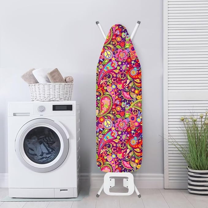 Hippie Peace Symbol Ironing Board Cover 15x49 Ironing Board Cover, Resist - Image 4