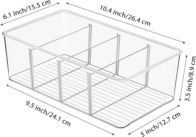 Vtopmart 2 Pack Food Storage Organizer Bins, Cabinet Organization and Storage - Image 3