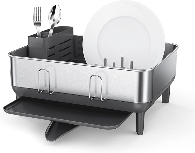 simplehuman Steel Frame Dishrack, Compact Dish Drying Rack by Unknown