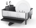 simplehuman Steel Frame Dishrack, Compact Dish Drying Rack by Unknown