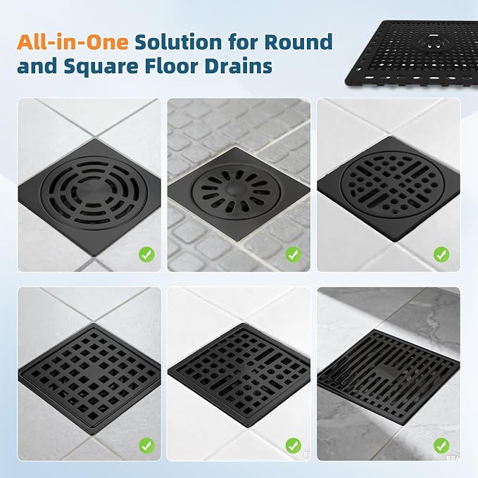Hibbent 2 Pack Shower Drain Hair Catcher, Shower Drain Cover - Image 8