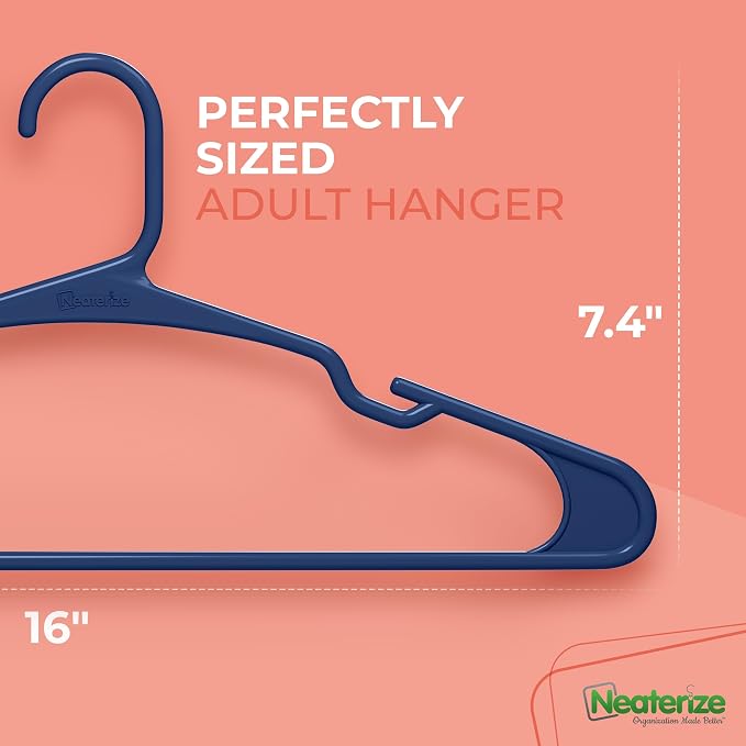 NEATERIZE Clothes Hangers Plastic 50 Pack - Image 2